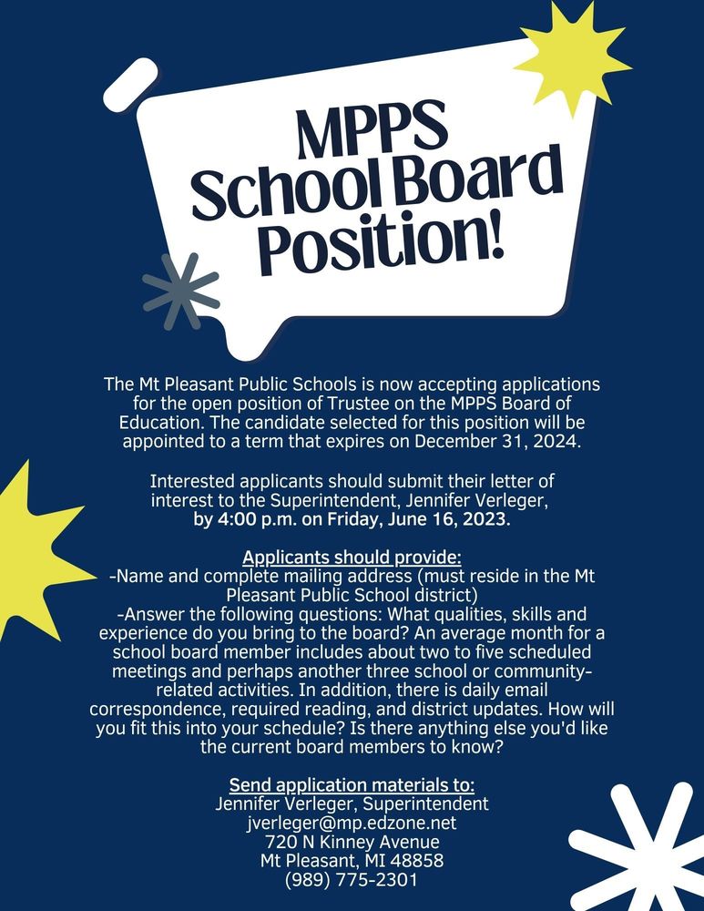 MPPS School Board Position
